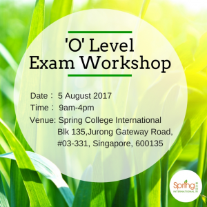 O level workshop exam