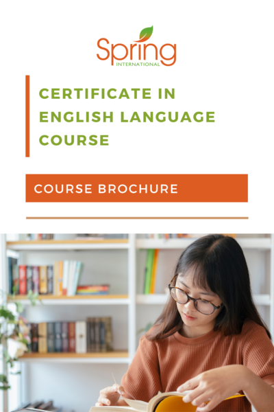Certificate in English Language Course Brochure