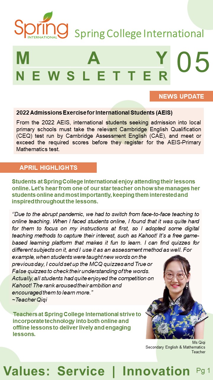 Read more about the article May Newsletter