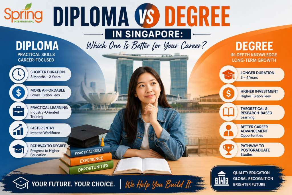 Diploma vs Degree in Singapore: Which One Is Better for Your Career? (2026 Guide)